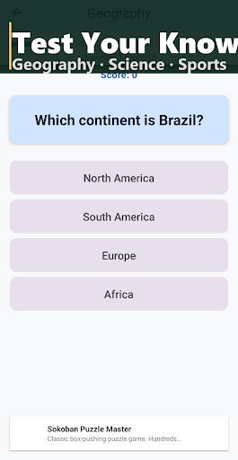 Trivia Brain Test: Quiz Game screenshot 1